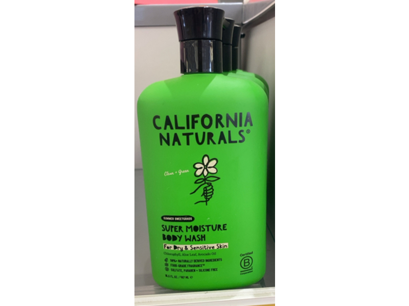 California Naturals Super Moisture Body Wash, Summer Sweetgrass, 16.5 fl oz/487 mL