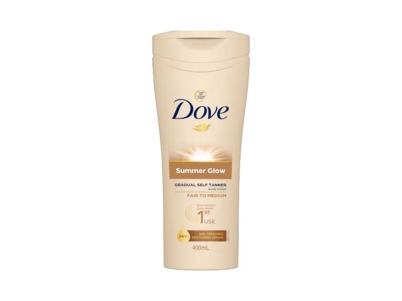 Dove Summer Glow Gradual Self Tan Body Lotion, Fair To Medium, 400 mL