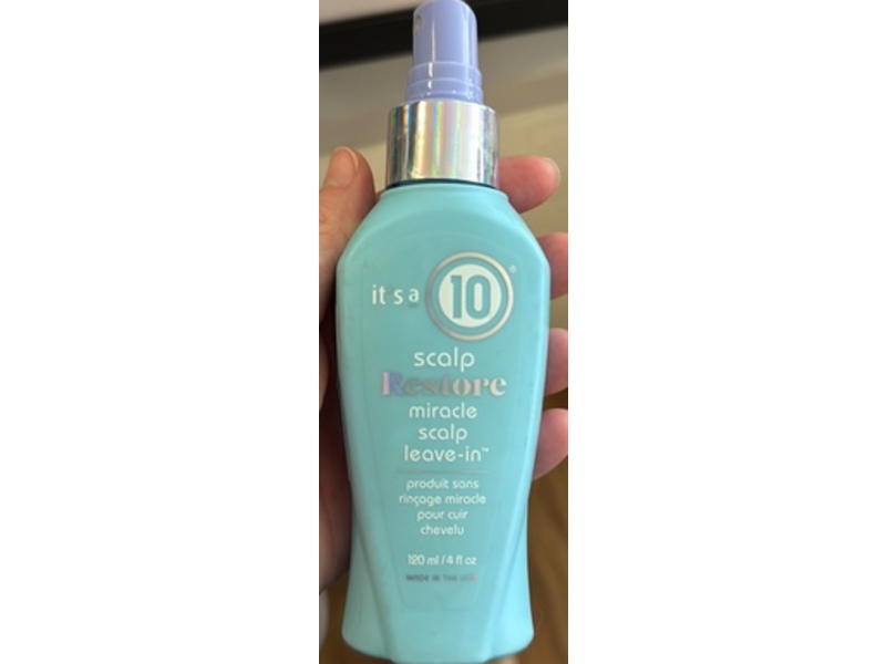 It’s a 10 Scalp Restore Miracle Scalp Leave-In, 4 fl oz/120 mL