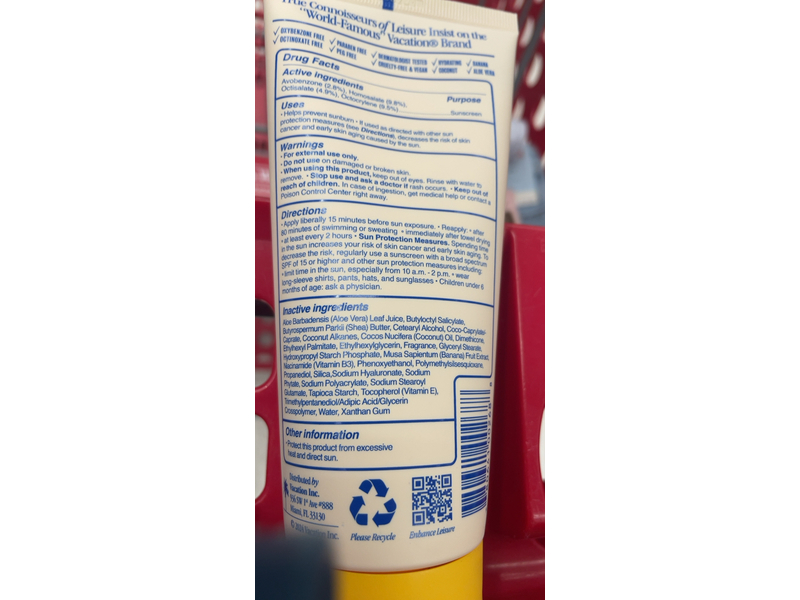 Vacation Classic Lotion, SPF 50, 6 fl oz/177 mL