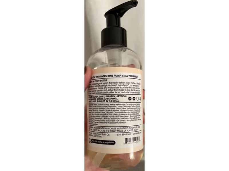 Tubby Todd Bath Co Hair + Body Wash, Fragrance Free, 8.5 fl oz/251 mL