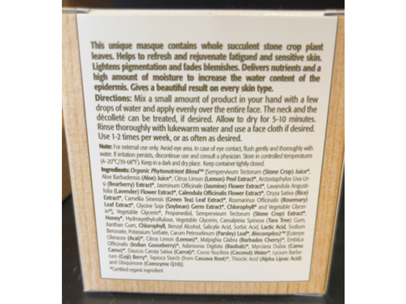 Eminence Organic Skin Care Stone Crop Masque, 2 fl oz/60 mL