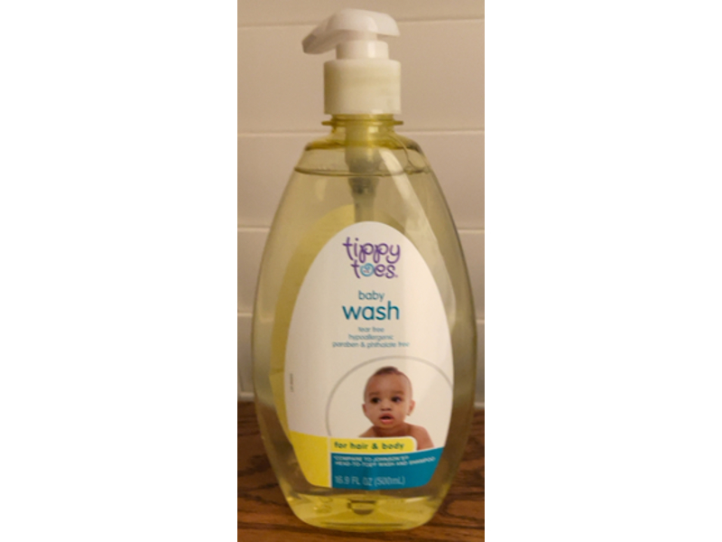 Tippy Toes Baby Wash, 16.9 fl oz/500 mL