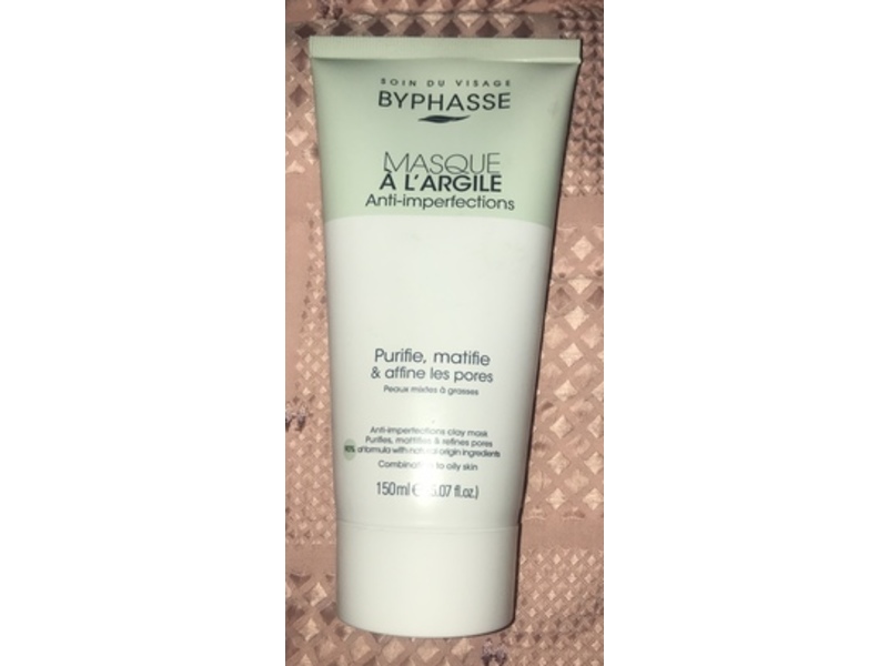 Byphasse Anti-Imperfections Clay Mask, 5.07 fl oz/150 mL