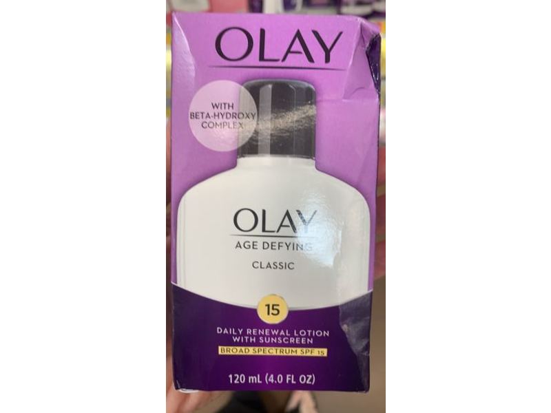 Olay Age Defying Dialy Renewal Lotion, SPF 15, 4 fl oz/120 mL