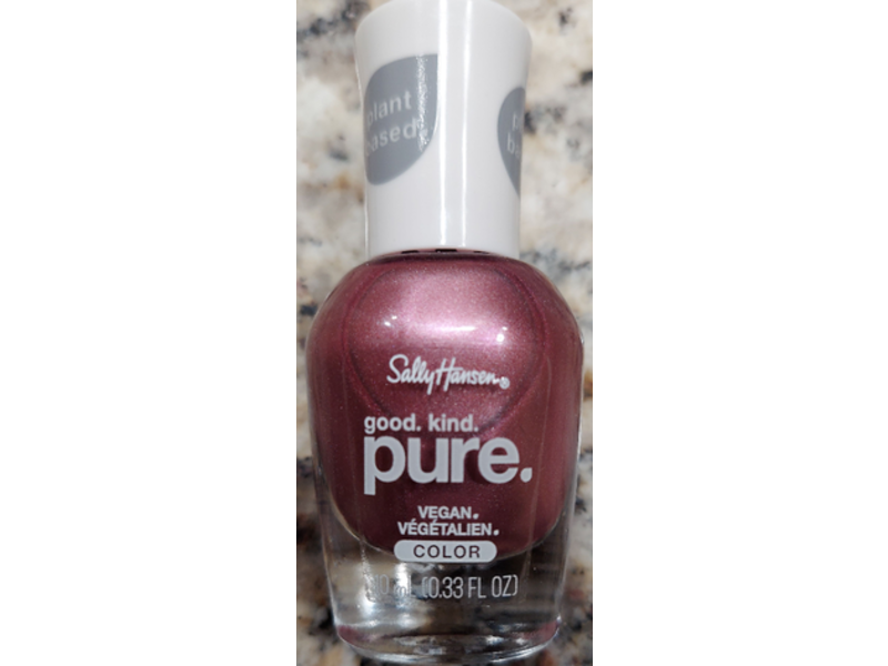 Sally Hansen Good.Kind.Pure Nail Polish, Frosted Amethyst, 0.33 fl oz/10 mL