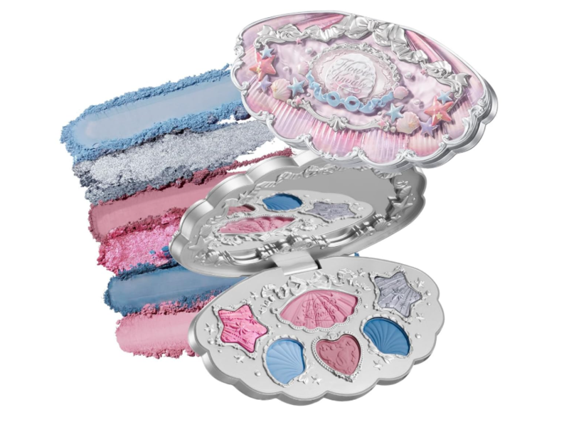 Flower Knows Shell's Jewel Makeup Palette, S02 Mermaid's Tears, 0.23 oz/6.5 g