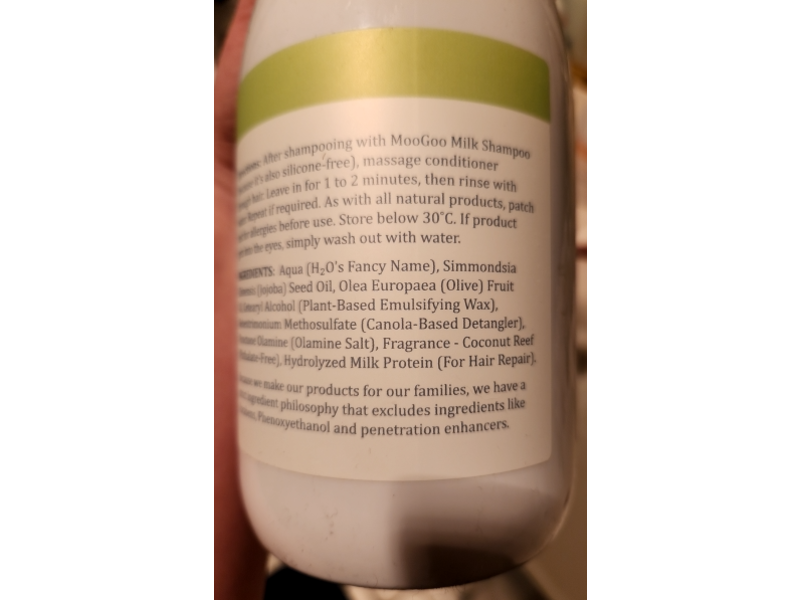 MooGoo Natural Cream Conditioner, 33.8 fl oz/1 L