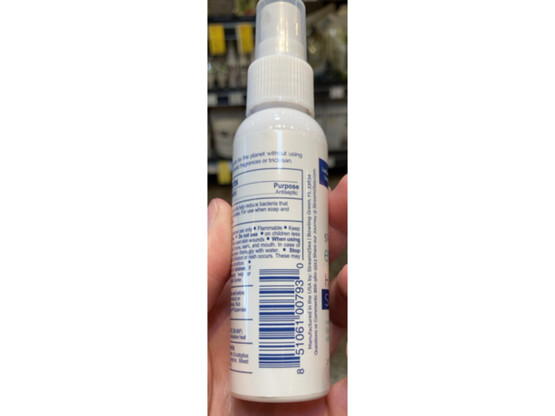 Stream2Sea Essentials Hand Sanitizer, Eucalyptus & Camphor, 2 fl oz/60 mL, Pack Of 4