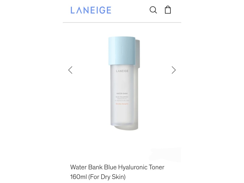 Laneige Water Bank Blue Hyaluronic Toner, 160 mL