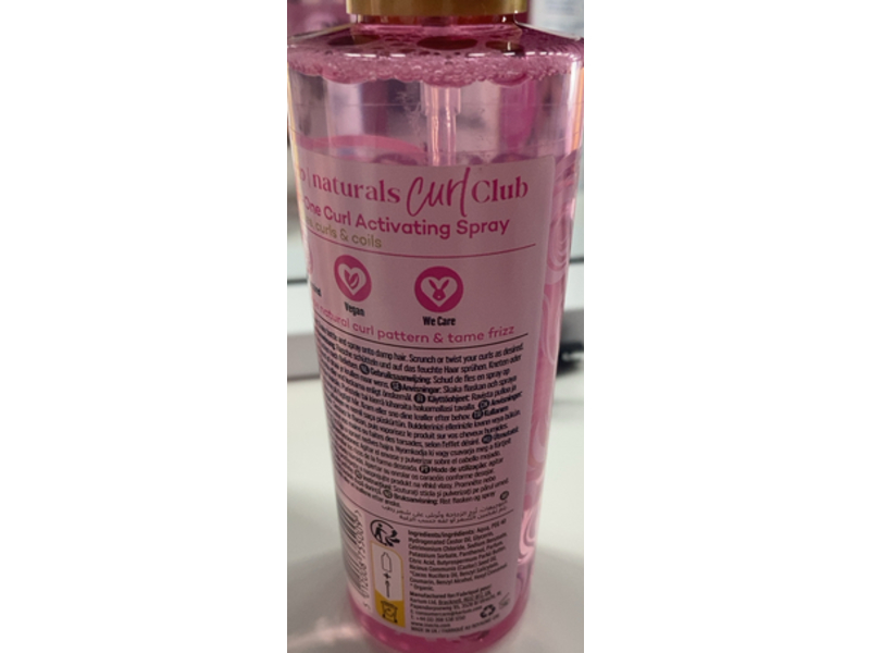 Inecto Naturals Curl Club All-In-One Curl Activating Spray, Shea Butter, Coconut & Castor Oils, 6.7 fl oz/200 mL