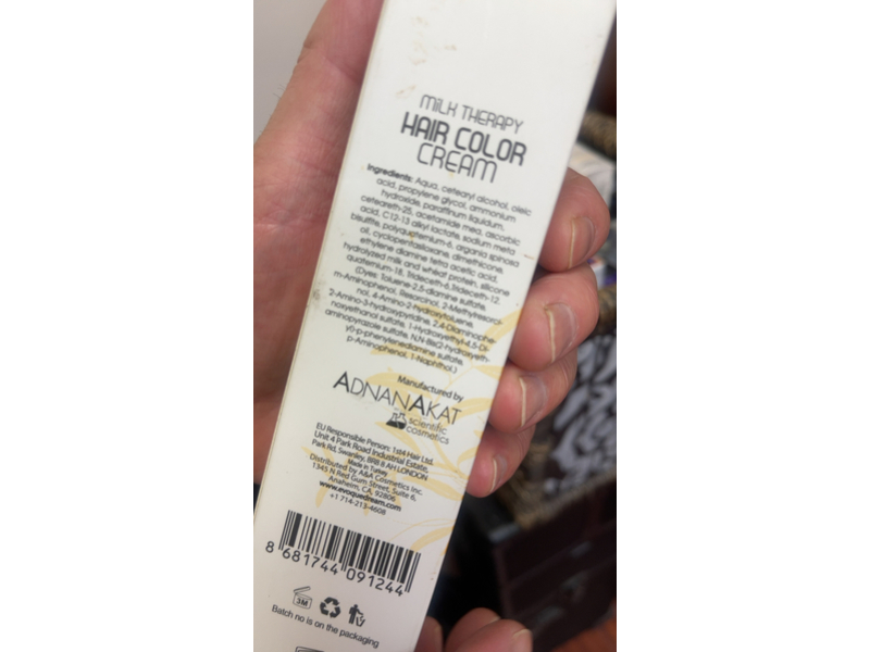 Evoque Professional Milk Therapy Hair Color Cream, Milk Proteins & Argan Oil, 100 mL