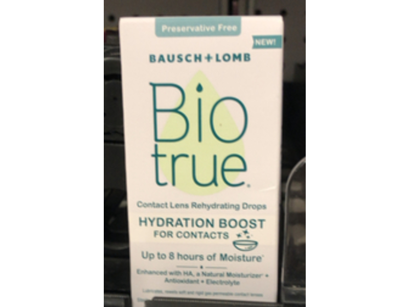 Bausch + Lomb Biotrue Contact Lens Rehydrating Drops, 0.33 fl oz/10 mL