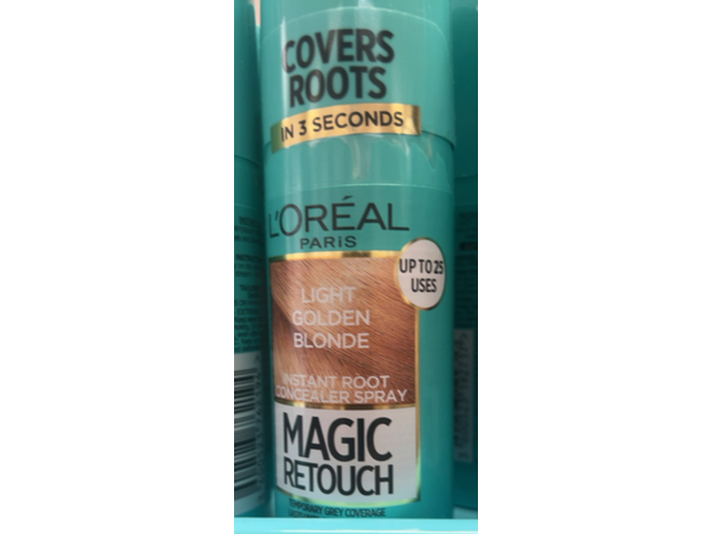 L'Oreal Pairs Magic Retouch Instant Root Concealer Spray, Light Golden Blonde, 75 mL