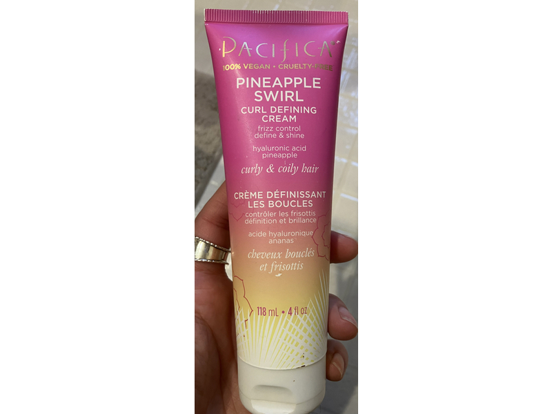 Pacifica Curl Defining Cream, Pineapple Swirl, 4 fl oz/118 mL