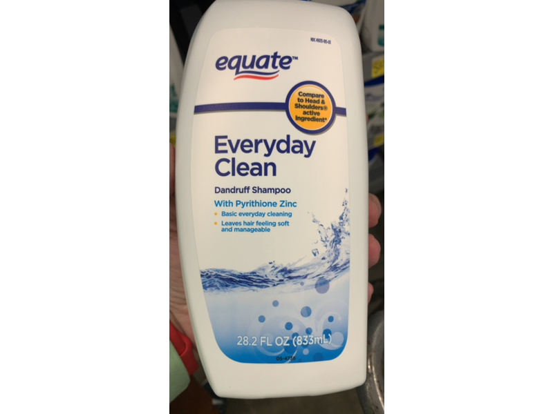 Equate Everyday Clean Dandruff Shampoo, Pyrithione Zinc, 28.2 fl oz/833 mL
