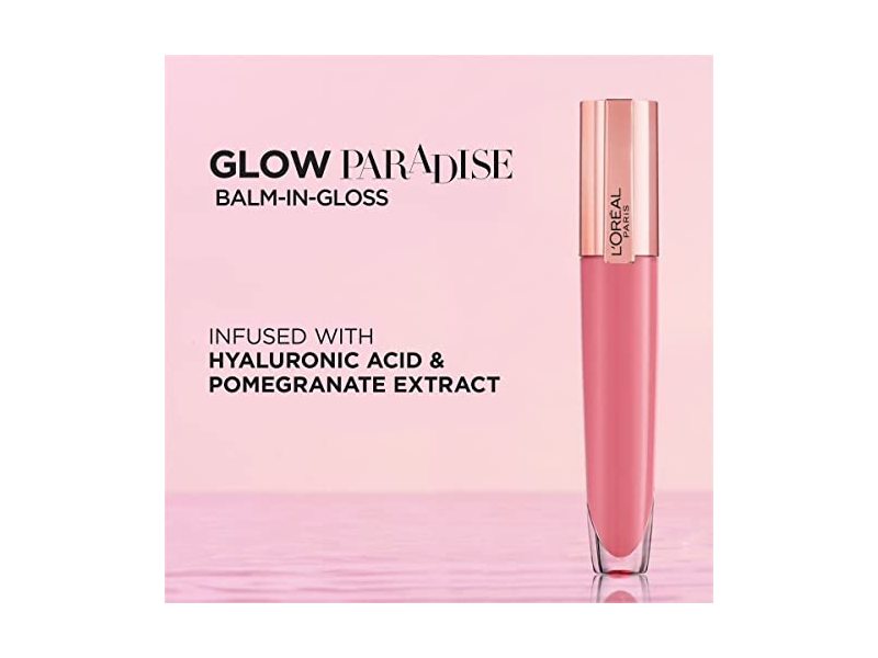 L’Oreal Paris Glow Paradise Hydrating Lip Balm-in-Gloss, Sophisticated Rose, 0.23 fl oz