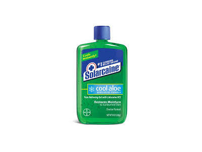 Solarcaine Pain Relieving Gel with Lidocaine, 12 oz
