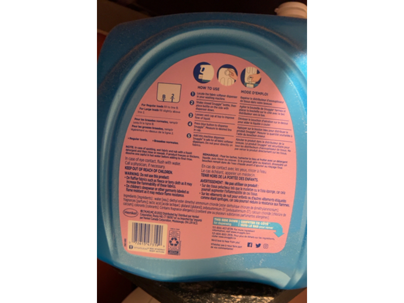 Snuggle Exhilarations Fabric Conditioner, Lavender & Vanilla Orchid, 164 Loads, 140 fl oz/4.14 L