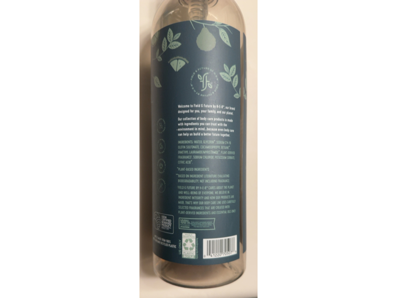 Field & Future Body Wash, Bergamot & Mint, 24 fl oz/709 mL