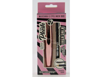 W7 Mascara & Eyeliner Duo, Blackest Black, 0.50 fl oz/15 mL