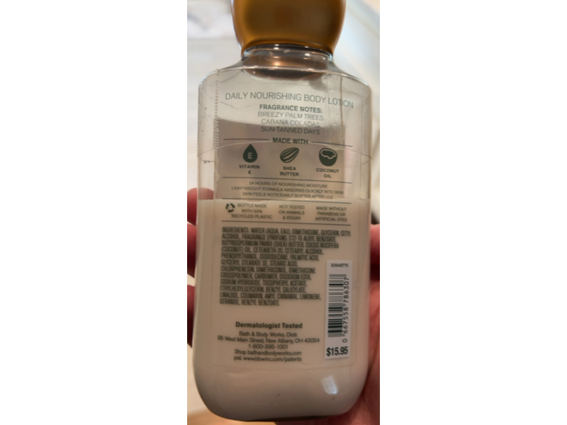 Bath & Body Works Body Lotion, Meet Me In Miami, 8 fl oz/236 mL