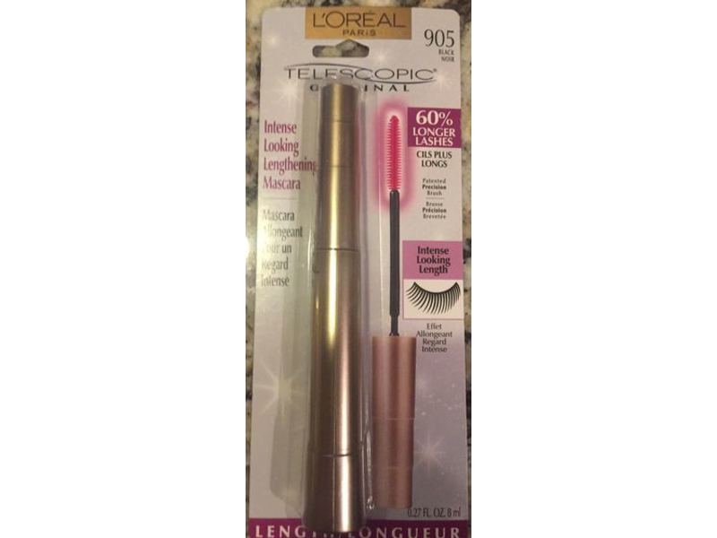L'Oreal Paris Telescopic Original Mascara, 905 Black, 0.27 fl oz/8 mL