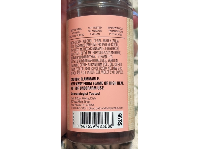 Bath & Body Works Costa Rica Fine Fragrance Mist, Pink Pineapple Sunrise, 2.5 fl oz/75 mL