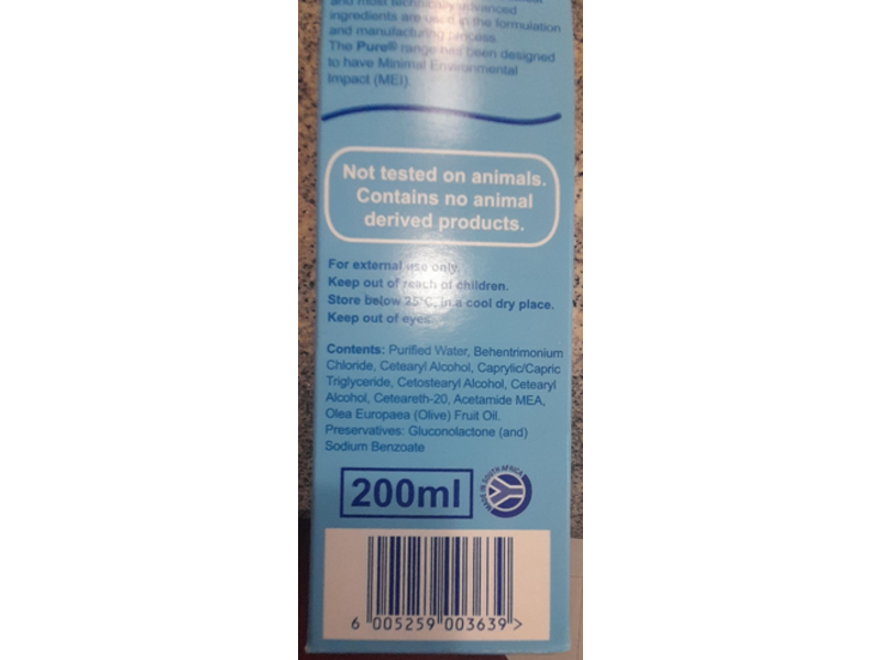 Pure Hair Conditioner, 250 mL