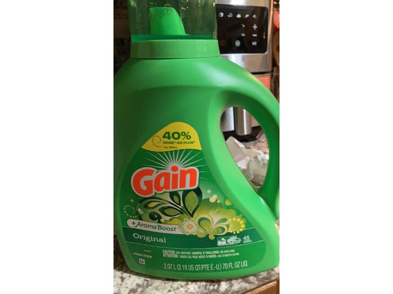 Gain + Aroma Boost Laundry Detergent, Original, 45 Loads, 70 fl oz/2.07 L