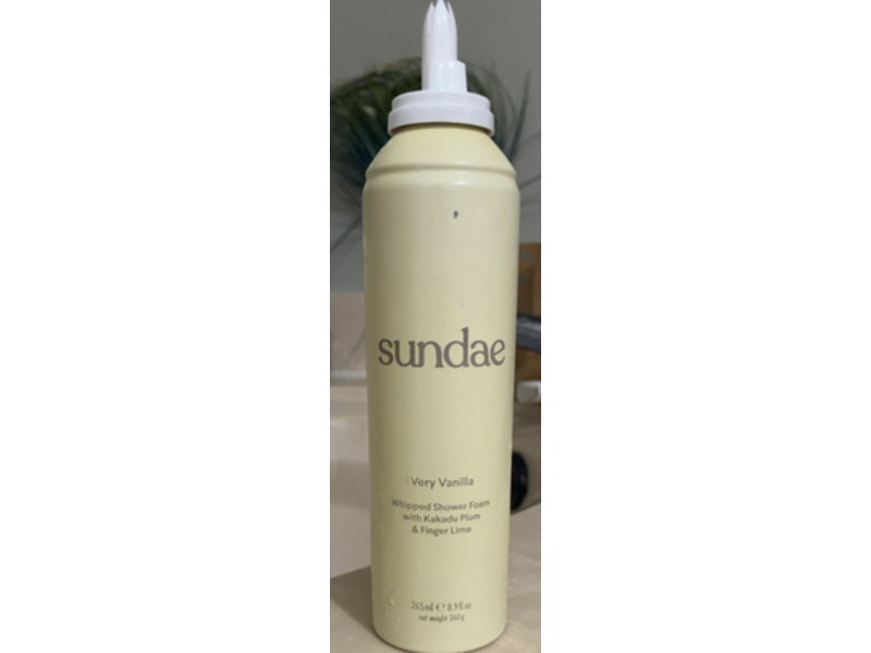 Sundae Very Vanilla Whipped Shower Foam, Kakadu Plum & Finger Lime, 8.9 fl oz/265 mL