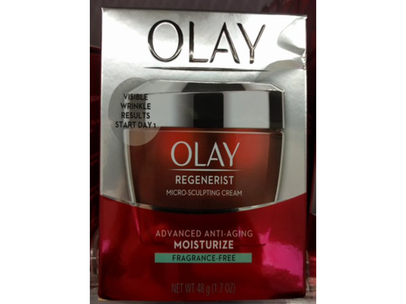 Olay Regenerist Micro-Sculpting Cream, Fragrance-Free, 1.7 oz/48 g