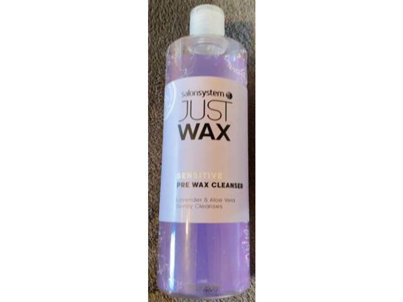Salon System Just Wax Pre Wax Cleanser, Sensitive, Lavender & Aloe Vera, 500 mL