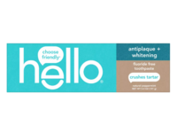 Hello Antiplaque + Whitening Fluoride Free Toothpaste, Natural Peppermint, 5 oz/141 g - thumbnail 1