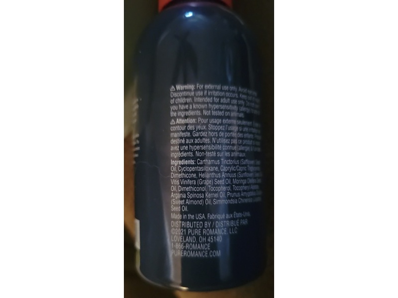 Pure Romance Heli Stretch Mark Minimizing Oil, 4 fl oz/120 mL