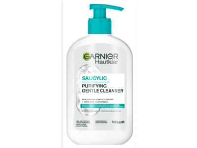 Garnier Hautklar Purifying Gentle Cleanser, Salicylic, 250 mL