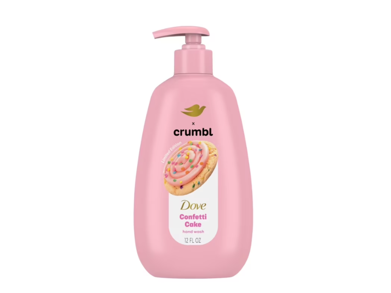 Dove x Crumbl Hand Wash, Confetti Cake, 12 fl oz, Pack Of 2