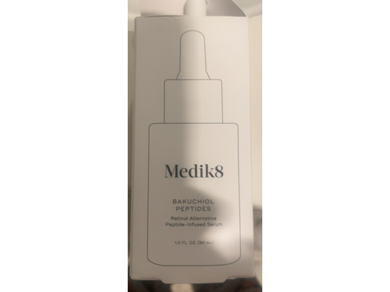 Medik8 Retinol Alternative Peptide Infused Serum, Bakuchiol Peptides, 1 fl oz/30 mL