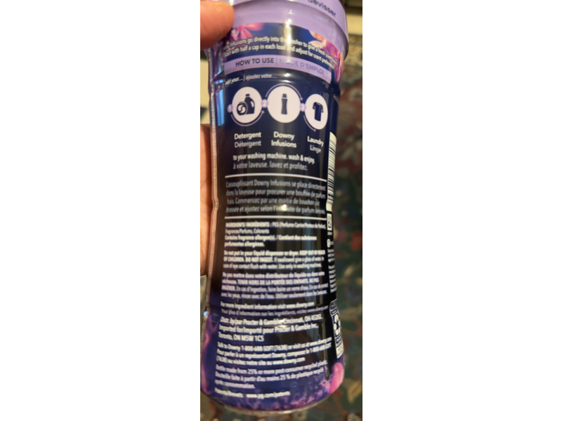 Downy Infusions Calm In-Wash Scent Booster, Lavender & Vanilla Bean, 7.8 oz/221 g