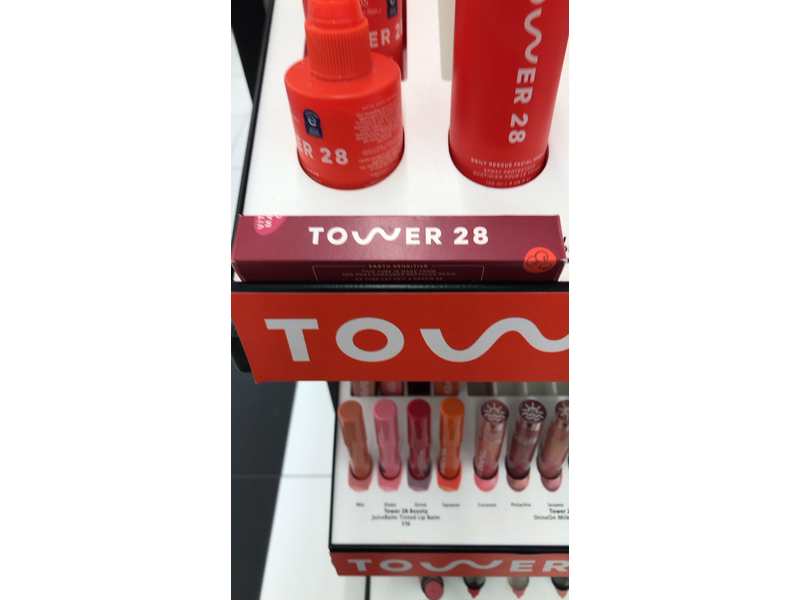 Tower 28 JuiceBalm Tinted Lip Balm, Juicy Berry, 0.09 fl oz/ 2.7 mL