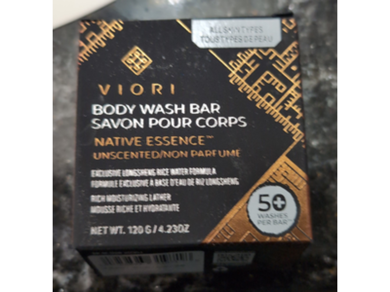 Viori Body Wash Bar, Native Essence, 4.23 oz/120 g