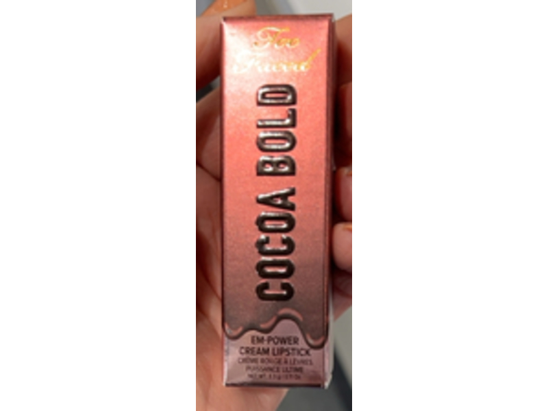 Too Faced Cocoa Bold Lipstick, Chocolate Lava, 0.11 oz/3.3 g