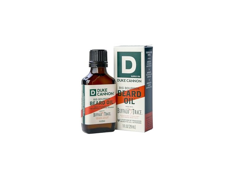Duke Cannon Beard Oil, Big Bourbon, 1 fl oz/29 mL