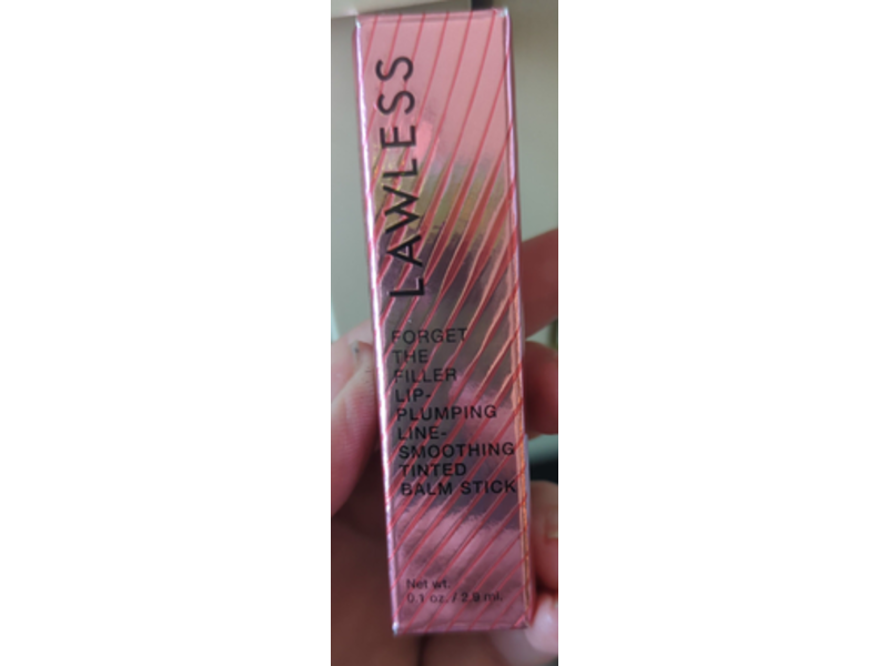 Lawless Forget The Filler Lip Plumping Line Smoothing Tinted Balm, Georgie, 0.1 oz/2.9 mL