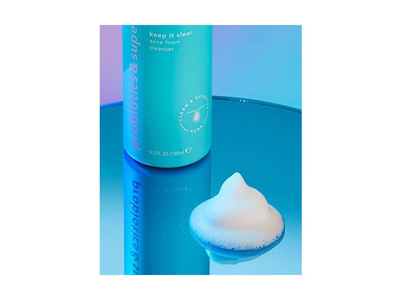 Tula Probiotic Skin Care Keep It Clear Acne Foam Cleanser, 6.3 fl oz/180 mL