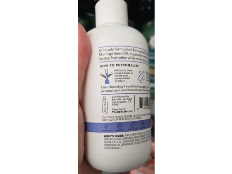 The Hair Lab By Strands Repairing Leave-In Conditioner, Moringa Seed Oil, 7 fl oz/207 mL