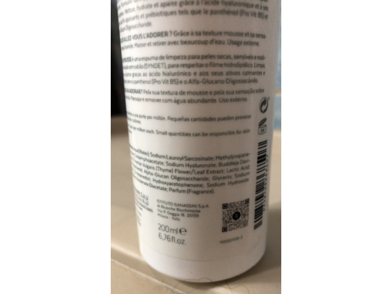 Sensilis Sensitive Skin Lab Gentle Cleansing Mousse, Hyaluronic Acid & Pro Vitamin B5, 6.76 fl oz/200 mL