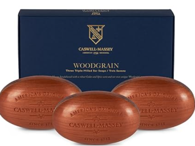 Caswell-Massey Triple Milled Bar Soap, Woodgrain, 17.4 oz/492 g, Pack Of 3