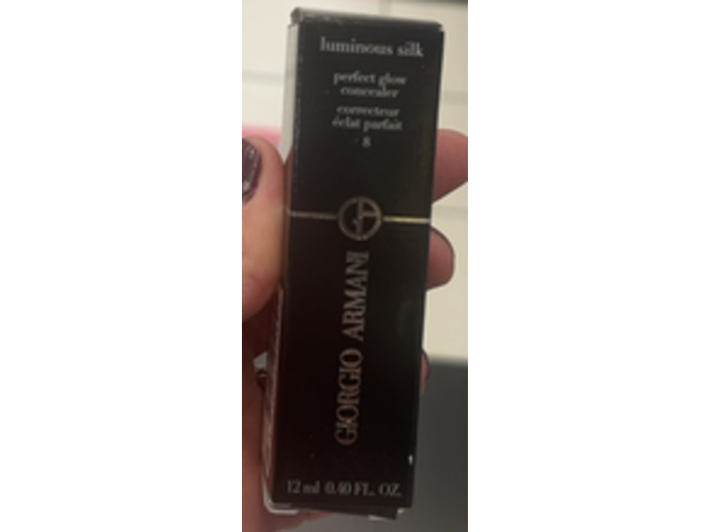 Giorgio Armani Luminous Silk Perfect Glow Concealer, 8 Tan Neutral, 0.40 fl oz/12 mL
