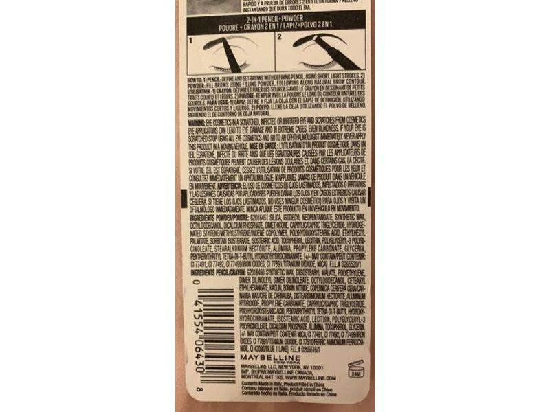 Maybelline Express Brow 2-In-1 Pencil & Powder Eyebrow Makeup, 250 Blonde